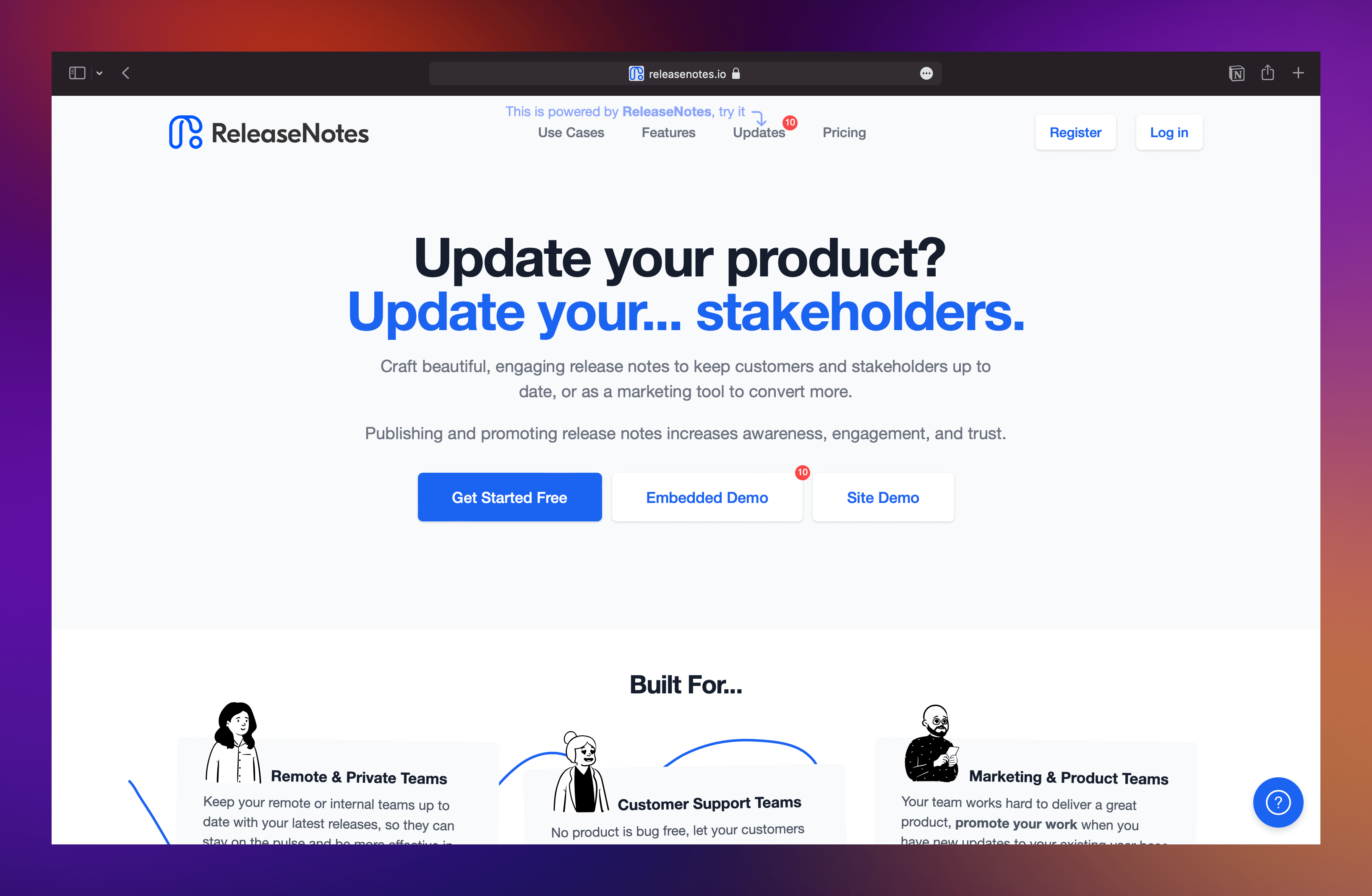 Product Changelog Software List